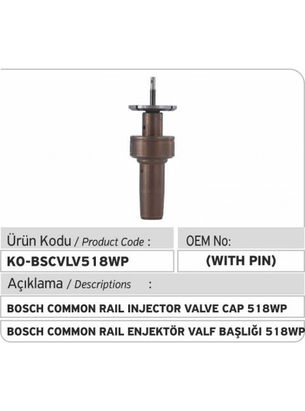 Крышка клапана 518WP форсунки Bosch Common Rail